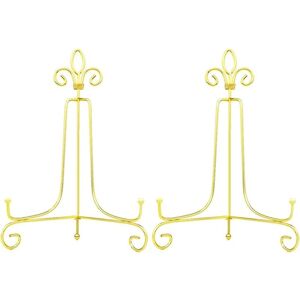 LONGZIMING 10 Inch Gold Easels Plate Holder Decorative Display Stands for Photo, Picture Frames, Decorative Plates, Pictures and Pieces of Art.(Pack of 2) LONGZIMING 10 Inch Gold Easels Plate Holder Decorative Display Stands for Photo, Picture Frames, Decorative Plates, Pictures and Pieces of Art.(Pack of 2)