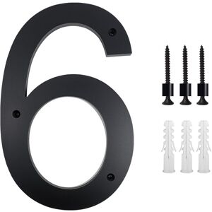 Linghhang - 10 Inch House Number Plaque (6, Black) Modern Door Numbers Sign Plate Zinc Alloy House Address Numbers Linghhang - 10 Inch House Number Plaque (6, Black) Modern Door Numbers Sign Plate Zinc Alloy House Address Numbers
