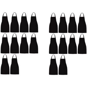 TLILY 10 Pack Bib Apron - Unisex Black Apron Bulk with 2 Roomy Pockets Machine Washable for Kitchen Crafting bbq Drawing TLILY 10 Pack Bib Apron - Unisex Black Apron Bulk with 2 Roomy Pockets Machine Washable for Kitchen Crafting bbq Drawing