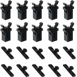 Gotrays - 10 Pairs Plastic Touch Lid Bin Latch Lock Replacement Compatible with Brabantia 3-50 Litre Gotrays - 10 Pairs Plastic Touch Lid Bin Latch Lock Replacement Compatible with Brabantia 3-50 Litre