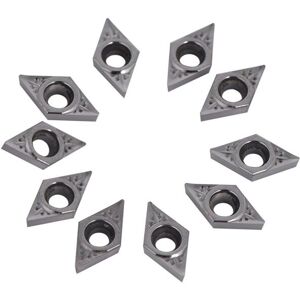 Longziming - 10 pcs cnc Inserts Carbide Inserts DCGT070204-AK Turning Tool Carbide Blade cnc Cutter with Box for Soft Materials, Turning Inserts Longziming - 10 pcs cnc Inserts Carbide Inserts DCGT070204-AK Turning Tool Carbide Blade cnc Cutter with Box for Soft Materials, Turning Inserts