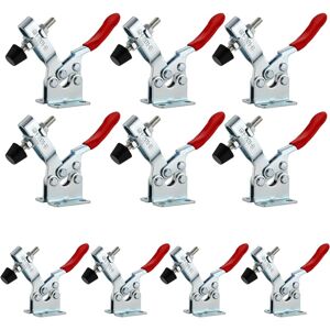 GOTRAYS 10 pcs GH-201B Hinge Clamp, Horizontal Hinge Clamp, Fixture Quick Release Capability Quick Release Knee Bar Tensioner for Machines, Woodworkers 90kg GOTRAYS 10 pcs GH-201B Hinge Clamp, Horizontal Hinge Clamp, Fixture Quick Release Capability Quick Release Knee Bar Tensioner for Machines, Woodworkers 90kg