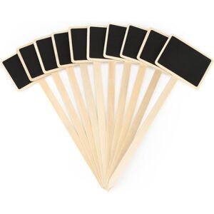 WOIYIC 10 Pieces 18.6CM Wooden Plant Label Outdoor Vegetable Garden Blackboard Label Plant Marker WOIYIC 10 Pieces 18.6CM Wooden Plant Label Outdoor Vegetable Garden Blackboard Label Plant Marker