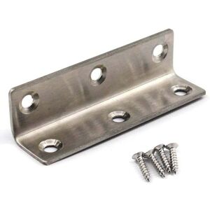 YMYNY 10 pieces of stainless steel corner brackets in L-shape for wooden shelves, 80 x 20 x 20 mm YMYNY 10 pieces of stainless steel corner brackets in L-shape for wooden shelves, 80 x 20 x 20 mm