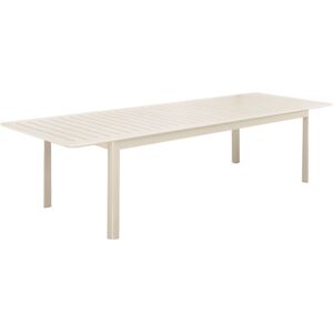 10-seater aluminium extendable garden table, beige, 227/290 x 100 x 75 cm - Seattle sweeek 10-seater aluminium extendable garden table, beige, 227/290 x 100 x 75 cm - Seattle sweeek