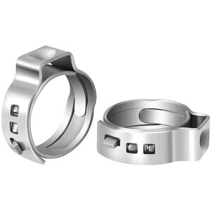 TLILY 100 pcs 1/2-Inch Pex Cinch Clamp Rings, High-Quality 304 Stainless Steel Pex Crimp Rings, Pex Pipe Fitting Clamp Rings TLILY 100 pcs 1/2-Inch Pex Cinch Clamp Rings, High-Quality 304 Stainless Steel Pex Crimp Rings, Pex Pipe Fitting Clamp Rings