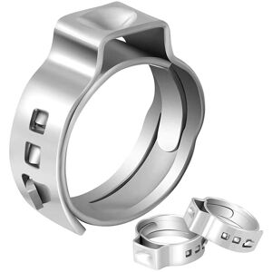 TLILY 100 PCS 3/4-Inch Pex Cinch Clamp Rings, High-Quality 304 Stainless Steel Crimp Pipe Fitting Rings TLILY 100 PCS 3/4-Inch Pex Cinch Clamp Rings, High-Quality 304 Stainless Steel Crimp Pipe Fitting Rings