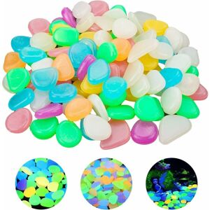 Héloise - 100 Pcs Colorful Luminous Stones Aquarium Pebbles Decoration Fluorescent Aquarium Pebble Probably 1.8 to 3 cm Decorative Pebbles Decorative Héloise - 100 Pcs Colorful Luminous Stones Aquarium Pebbles Decoration Fluorescent Aquarium Pebble Probably 1.8 to 3 cm Decorative Pebbles Decorative