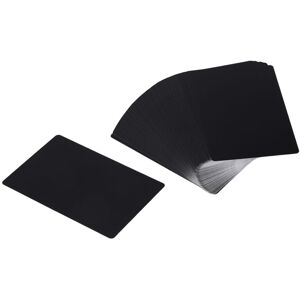 TLILY 100 Pcs Metal Engraving Blanks Aluminum Sheet Laser Business Card diy Gift Cards, Matte Black TLILY 100 Pcs Metal Engraving Blanks Aluminum Sheet Laser Business Card diy Gift Cards, Matte Black