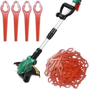 YMYNY 100 Pcs Plastic Replacement Blades, Lawn Mower Edger Blade, Plastic Edger Blade MUMU YMYNY 100 Pcs Plastic Replacement Blades, Lawn Mower Edger Blade, Plastic Edger Blade MUMU