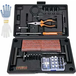 Ymyny - 100-Piece Professional Motorcycle Tire Repair Kit, Tubeless Tire Repair Kit, Portable Car Multifunction Tool Box, atv Tire Repair Kit for Ymyny - 100-Piece Professional Motorcycle Tire Repair Kit, Tubeless Tire Repair Kit, Portable Car Multifunction Tool Box, atv Tire Repair Kit for