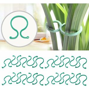 Groofoo - 100 Pieces Garden Clips Plant Support Clips, Reusable Plant Clips Plastic Rings, Durable Plant Clips Twisty Plant Rings for Supporting Groofoo - 100 Pieces Garden Clips Plant Support Clips, Reusable Plant Clips Plastic Rings, Durable Plant Clips Twisty Plant Rings for Supporting
