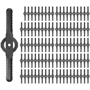 Tlily - 100 Pieces Plastic Lawn Mower Blades Bladeless Garden Tool Accessories Tlily - 100 Pieces Plastic Lawn Mower Blades Bladeless Garden Tool Accessories