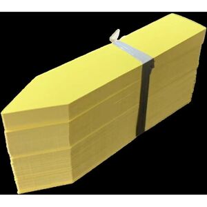 LINGHHANG 100 Pieces Yellow Plastic Plant Labels for Garden Plants, 2x10cm Seedling Labels LINGHHANG 100 Pieces Yellow Plastic Plant Labels for Garden Plants, 2x10cm Seedling Labels