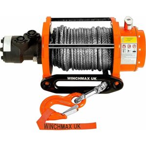 Winchmax - 10,000lb (4,536kg) Original Orange Hydraulic Winch. 25m x 10mm Dyneema Rope. Full Control System. Winchmax - 10,000lb (4,536kg) Original Orange Hydraulic Winch. 25m x 10mm Dyneema Rope. Full Control System.
