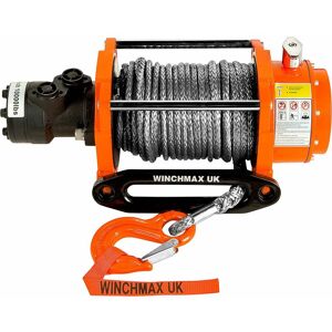 Winchmax - 10,000lb (4,536kg) Original Orange Hydraulic Winch. 25m x 10mm Dyneema Rope. Competition Hook. Winchmax - 10,000lb (4,536kg) Original Orange Hydraulic Winch. 25m x 10mm Dyneema Rope. Competition Hook.