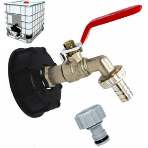 Toolive - Tap Tank 1000L S60X6 ibc Connection Tap with 1/2' Hose Connection, Drain Tank Adapter, for Garden Tap, for Tank Adapter (1 Piece) Toolive - Tap Tank 1000L S60X6 ibc Connection Tap with 1/2' Hose Connection, Drain Tank Adapter, for Garden Tap, for Tank Adapter (1 Piece)