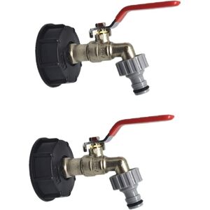 TINOR 1000L S60X6 IBC Tank Tap Connector with 1/2" Hose Connector, Drain Tank Adapter, for Garden Tap, for Tank Adapter (2 pieces) TINOR 1000L S60X6 IBC Tank Tap Connector with 1/2" Hose Connector, Drain Tank Adapter, for Garden Tap, for Tank Adapter (2 pieces)