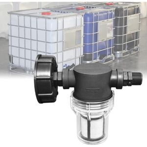 WOIYIC 1000L Tank Connector Tap, Garden Hose Joint for Rainwater Collectors with Filter Function, S60x6 IBC Water Tank Adapter (1/2'' External Thread) WOIYIC 1000L Tank Connector Tap, Garden Hose Joint for Rainwater Collectors with Filter Function, S60x6 IBC Water Tank Adapter (1/2'' External Thread)