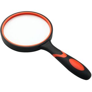 Ymyny - 100mm Reading Magnifying Glass, Large Magnification, Portable, 10x, with Non-Slip Soft Rubber Grip, 100mm Diameter, for Reading Books, Real Ymyny - 100mm Reading Magnifying Glass, Large Magnification, Portable, 10x, with Non-Slip Soft Rubber Grip, 100mm Diameter, for Reading Books, Real