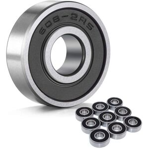 Tlily - 100pcs 608-2RS Skateboard Bearing,Rolling bearings silver, 8x22x7mm Tlily - 100pcs 608-2RS Skateboard Bearing,Rolling bearings silver, 8x22x7mm
