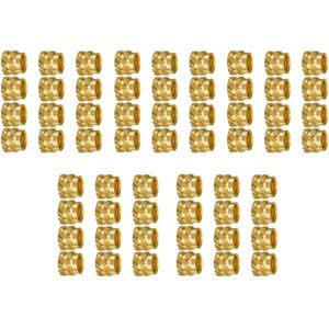 TLILY 100pcs M3 Thread Knurled Brass Threaded Heat Set Heat Resistant Insert Embedment Nut,M3x5x4,for 3D Printer Voron 2.4 etc TLILY 100pcs M3 Thread Knurled Brass Threaded Heat Set Heat Resistant Insert Embedment Nut,M3x5x4,for 3D Printer Voron 2.4 etc