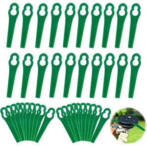 IKODM 100pcs Plastic Replacement Blades for Strimmer Lawn Mower Blades for Cordless Brush Cutter Replacement Cutting Blades for Garden Lawn (L83 Green IKODM 100pcs Plastic Replacement Blades for Strimmer Lawn Mower Blades for Cordless Brush Cutter Replacement Cutting Blades for Garden Lawn (L83 Green