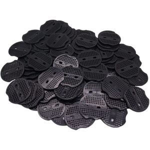 BEIJIYI 100pcs Tarp Stake Washers, Steel U-Shaped Anchor Washers for Garden Stakes, Tent Pegs (2 Common Holes) BEIJIYI 100pcs Tarp Stake Washers, Steel U-Shaped Anchor Washers for Garden Stakes, Tent Pegs (2 Common Holes)