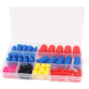 TLILY 105Pcs 1/16Inch to 5/8Inch Silicone Rubber Tapered Plug Assortment Kits for Masking Off Holes During Powder Coating TLILY 105Pcs 1/16Inch to 5/8Inch Silicone Rubber Tapered Plug Assortment Kits for Masking Off Holes During Powder Coating