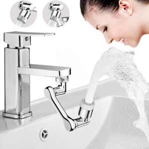 Linghhang - 1080° Rotatable Universal Faucet Extender with Wide Angle Swivel Mechanical Arm, Splash-Proof Filter Faucet with 2 Outlet Modes (Dual Linghhang - 1080° Rotatable Universal Faucet Extender with Wide Angle Swivel Mechanical Arm, Splash-Proof Filter Faucet with 2 Outlet Modes (Dual