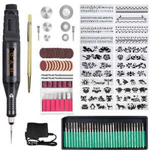 IKODM 108PCS Engraving Tool, Electric Engraving Pen with Marker diy Engraving Device for Jewelry Glass Wood Metal Plastic IKODM 108PCS Engraving Tool, Electric Engraving Pen with Marker diy Engraving Device for Jewelry Glass Wood Metal Plastic