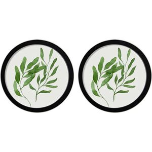 Tlily - 10inch Round Wooden Picture Frames Creative Gift diy Wall Hanging Wood Picture Holder Home Decoration(black) Tlily - 10inch Round Wooden Picture Frames Creative Gift diy Wall Hanging Wood Picture Holder Home Decoration(black)