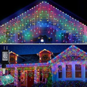ANPVIZ 10m 300 LED Outdoor Christmas Lights, 8 Modes, Waterproof String Lights for Bedroom, Gazebo, Garden, Wedding, Party, Colorful Winter Decoration ANPVIZ 10m 300 LED Outdoor Christmas Lights, 8 Modes, Waterproof String Lights for Bedroom, Gazebo, Garden, Wedding, Party, Colorful Winter Decoration