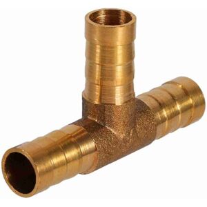 Ymyny - 10mm 3 Way Fuel Hose Brass Tee Connector for Compressed Air Oil Gas mumu Ymyny - 10mm 3 Way Fuel Hose Brass Tee Connector for Compressed Air Oil Gas mumu