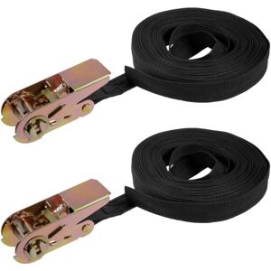 Memkey - 10 mx 25 mm ratchet tensioning strap, cargo straps, 250 kg working load, 2 pieces Memkey - 10 mx 25 mm ratchet tensioning strap, cargo straps, 250 kg working load, 2 pieces
