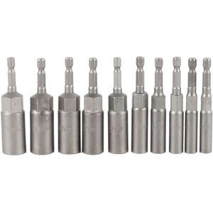 Tlily - 10Pc 1/4 Inch Wrench Hex Bit Socket Set Deep Long 1/2 Impact Drill Adapter Bits Tlily - 10Pc 1/4 Inch Wrench Hex Bit Socket Set Deep Long 1/2 Impact Drill Adapter Bits