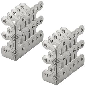 TLILY 10PC Skiffers Baseboard Corner Protectors Silver TLILY 10PC Skiffers Baseboard Corner Protectors Silver
