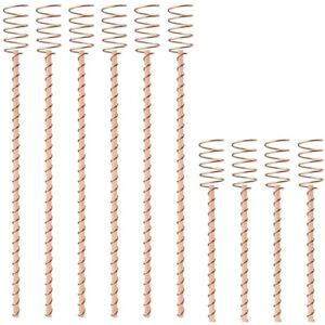 TLILY 10Pcs 13.5Inch Electroculture Plant Stakes,Long Copper Stakes,Electroculture Copper Coil Antennas for Growing Garden TLILY 10Pcs 13.5Inch Electroculture Plant Stakes,Long Copper Stakes,Electroculture Copper Coil Antennas for Growing Garden