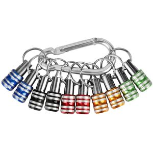 Tlily - 10PCS 1/4 Inch Hex Shank Screwdriver Bits Holder Extension Bar Keychain Screw Adapter Drill (5 Colors) Tlily - 10PCS 1/4 Inch Hex Shank Screwdriver Bits Holder Extension Bar Keychain Screw Adapter Drill (5 Colors)