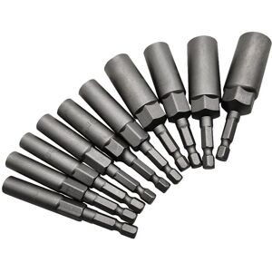 TLILY 10Pcs 5.5mm-14mm Hex Socket Sleeve Nozzles Nut Driver Set for Power Drills Impact Drivers Screwdriver Handle Tools TLILY 10Pcs 5.5mm-14mm Hex Socket Sleeve Nozzles Nut Driver Set for Power Drills Impact Drivers Screwdriver Handle Tools