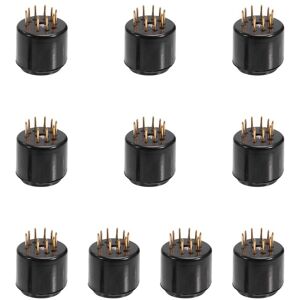TLILY 10PCS 9Pin Tube Socket Test Saver for 6DJ8 12AX7 ECC83 12AU7 ECC82 EF86 6922 5670 Audio Amplifier TLILY 10PCS 9Pin Tube Socket Test Saver for 6DJ8 12AX7 ECC83 12AU7 ECC82 EF86 6922 5670 Audio Amplifier