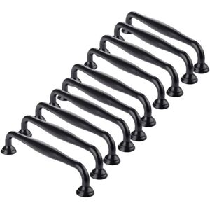 Aougo - 10pcs black cabinet handle -black kitchen cabinet handles door handles drawer bedroom center distance 96mm,Handles for wardrobes Aougo - 10pcs black cabinet handle -black kitchen cabinet handles door handles drawer bedroom center distance 96mm,Handles for wardrobes