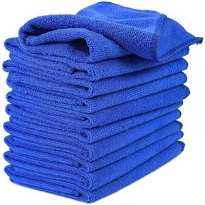 Ymyny - 10pcs Car Wash Polishing Cloth 30cm x 30cm Blue Microfiber Car Cleaning Cloth Suitable for Home Kitchen Car mumu Ymyny - 10pcs Car Wash Polishing Cloth 30cm x 30cm Blue Microfiber Car Cleaning Cloth Suitable for Home Kitchen Car mumu