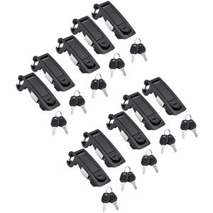 TLILY 10PCS Compression Lock Flush Lever Lock for Marine Car RV Door Hand Lock Adjustable Lever Latches Thickness: 1-5mm TLILY 10PCS Compression Lock Flush Lever Lock for Marine Car RV Door Hand Lock Adjustable Lever Latches Thickness: 1-5mm