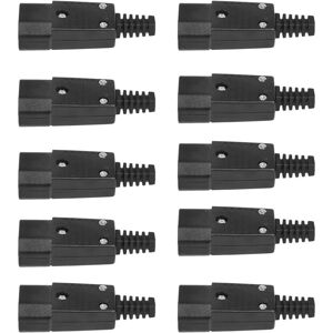 Tlily - 10PCS iec 320 C14 Power Adapter Cable Plug Rewirable Connector Socket 3Pin Male Tlily - 10PCS iec 320 C14 Power Adapter Cable Plug Rewirable Connector Socket 3Pin Male