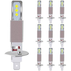 Tlily - 10pcs led csp Mini H1 20000LM Bulbs Cunbus Car Headlight Fog Light White 6000K 6SMD Bulbs Auto Fog Lamp Turn Signals Tlily - 10pcs led csp Mini H1 20000LM Bulbs Cunbus Car Headlight Fog Light White 6000K 6SMD Bulbs Auto Fog Lamp Turn Signals