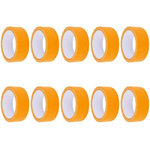 Groofoo - 10Pcs Masking Tape Strong Adhesion Paper Paint Tape for Home Decoration Painting Orange Groofoo - 10Pcs Masking Tape Strong Adhesion Paper Paint Tape for Home Decoration Painting Orange
