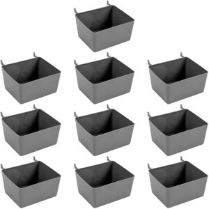 Tlily - 10Pcs Pegboard Box, Bin Kit, Basket Storage Organizer, Accessories Parts for Organizing Tools Tlily - 10Pcs Pegboard Box, Bin Kit, Basket Storage Organizer, Accessories Parts for Organizing Tools