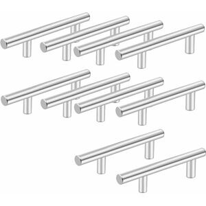 HEGUYEY 10pcs Stainless Steel Kitchen Cabinet Handle, Hole Spacing 96mm, Kitchen Door Handle, Furniture Handle Door Handles for Kitchen Cupboard Bathroom HEGUYEY 10pcs Stainless Steel Kitchen Cabinet Handle, Hole Spacing 96mm, Kitchen Door Handle, Furniture Handle Door Handles for Kitchen Cupboard Bathroom