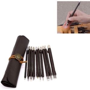 CYSLMUK 10Pcs Stone Carving Tool Chisels, Tungsten Steel Carving Tools Wood Stone Carved Section Carbide Professional Artistic Tool CYSLMUK 10Pcs Stone Carving Tool Chisels, Tungsten Steel Carving Tools Wood Stone Carved Section Carbide Professional Artistic Tool